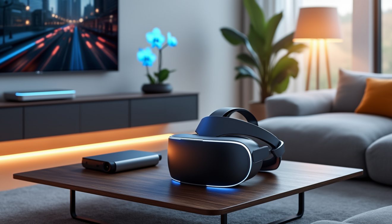 Cutebe Casque VR, Casque Réalité 3D Virtuelle, Casque VR Compatible