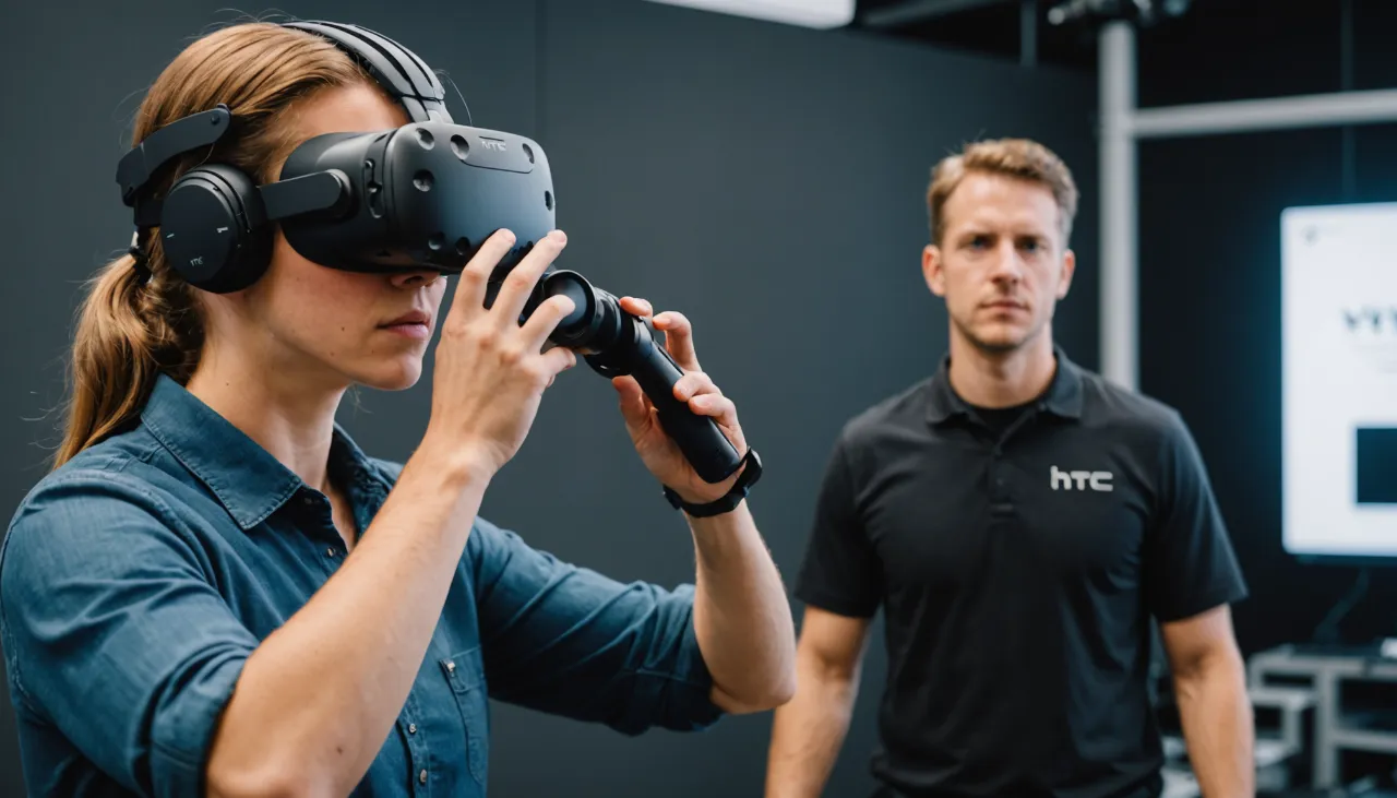 profitez d'une offre exceptionnelle avec la réduction temporaire du htc vive pro 2, incluant le casque et un pack complet pour une expérience de réalité virtuelle immersive inégalée. ne manquez pas cette occasion de plonger dans des mondes virtuels à un prix avantageux !