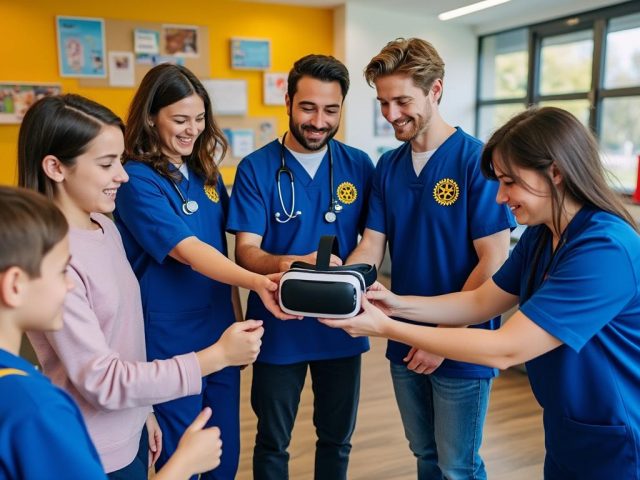 Le Rotary Club d’Épinal fait don d&rsquo;un casque de réalité virtuelle au SESSAD pour promouvoir le bien-être des jeunes et des professionnels de la santé.