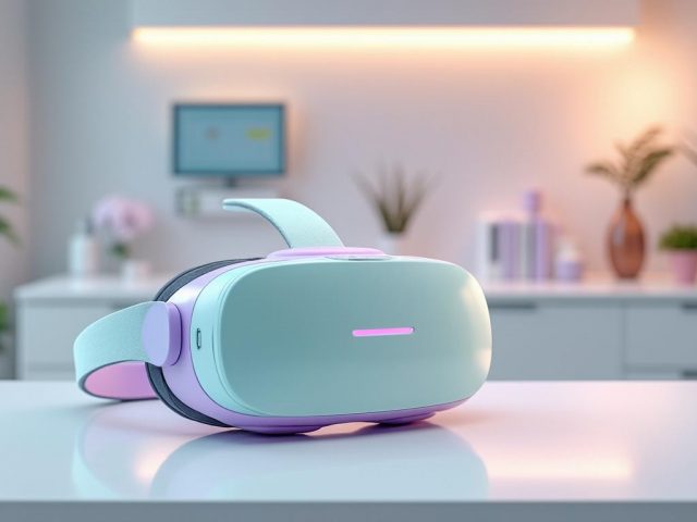 un casque de réalité virtuelle spécialement conçu pour les futures mamans au centre Fertiloa de l&rsquo;hôpital