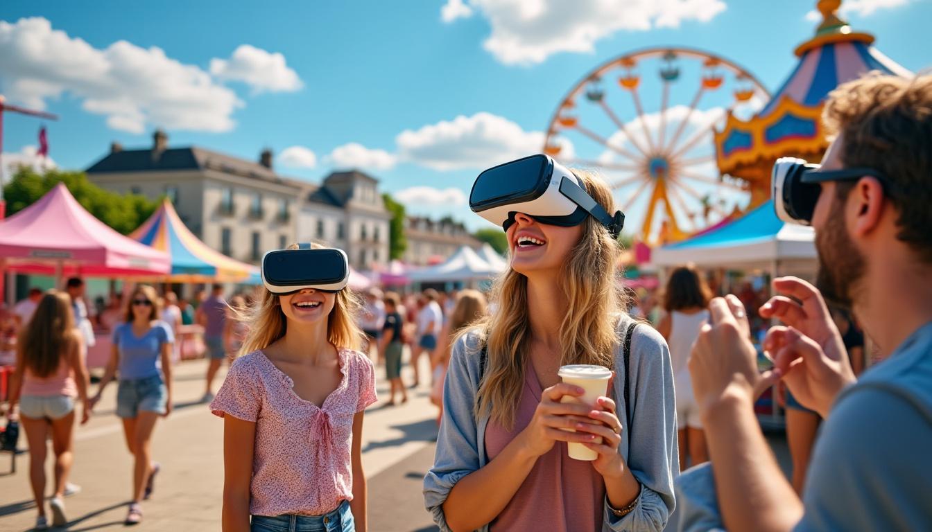 vivez une expérience unique à quimper le mercredi 13 août : découvrez la réalité virtuelle pendant les semaines musicales et amusez-vous à la fête foraine. une journée d’animations et de divertissements à ne pas manquer !