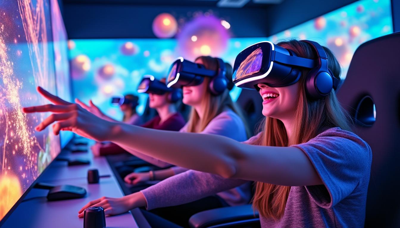 plongez dans l'expérience immersive des adolescents de gournay-en-bray qui découvrent la réalité virtuelle, une aventure innovante mêlant technologie et divertissement.