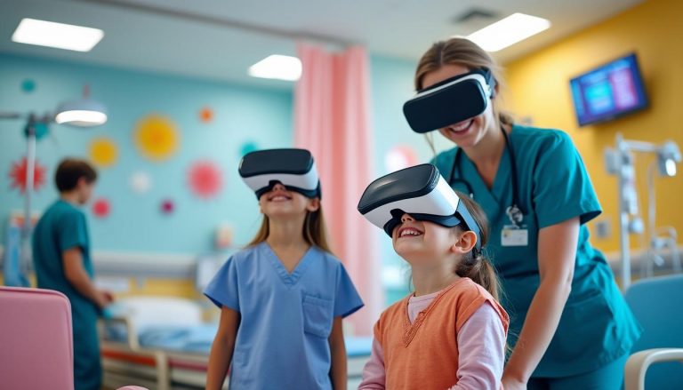 découvrez comment l'hôpital universitaire de galway utilise des casques de réalité virtuelle pour réduire le stress et apaiser les enfants lors de leurs consultations, offrant ainsi une expérience médicale plus rassurante et innovante.