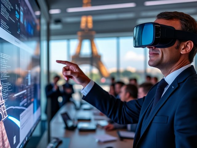 Apple Vision Pro : Le premier pas en réalité virtuelle de Macron !