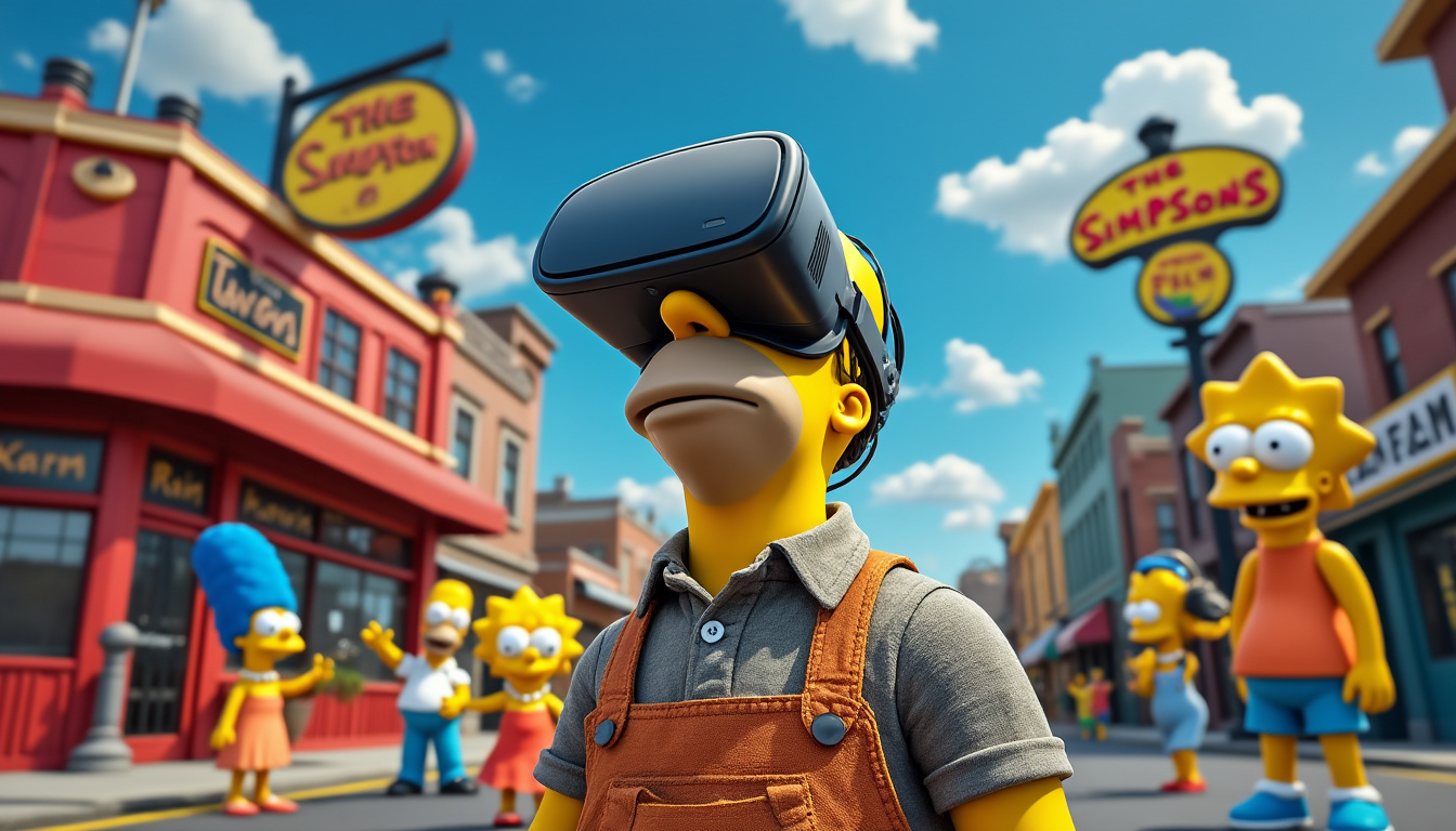 plongez dans l'univers des simpsons comme jamais auparavant grâce à la réalité virtuelle de google. vivez une expérience immersive et interactive avec votre famille préférée de springfield !