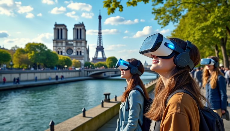 plongez au cœur de l'histoire de paris grâce à une expérience immersive en réalité virtuelle sur les rives de la seine : voyagez à travers le temps et découvrez les origines fascinantes de la capitale avec 'les origines de paris'.