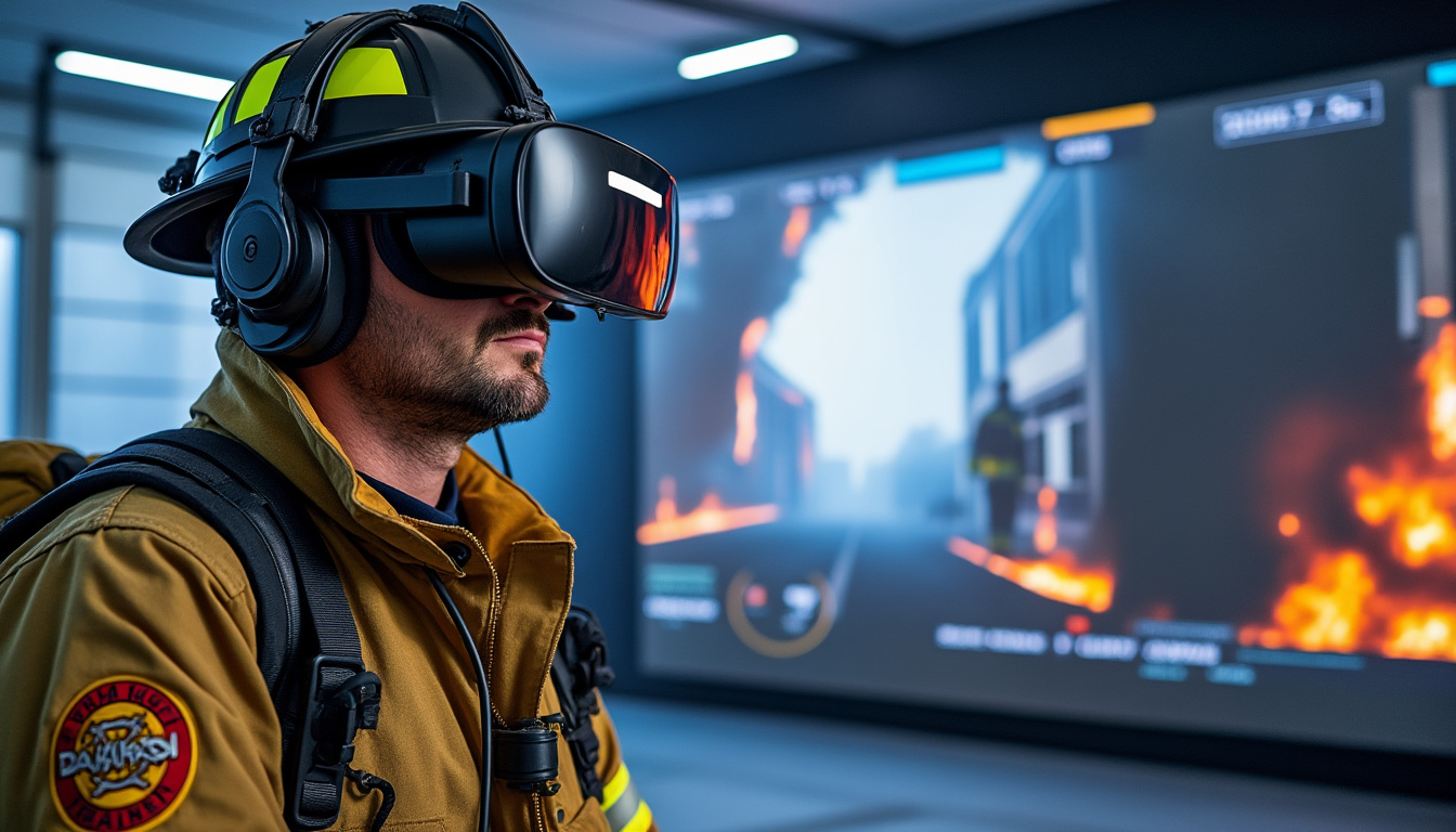 découvrez comment les pompiers de paris révolutionnent leur formation grâce à un casque de réalité virtuelle innovant, permettant de simuler des interventions incendie en toute sécurité et de perfectionner leurs techniques.