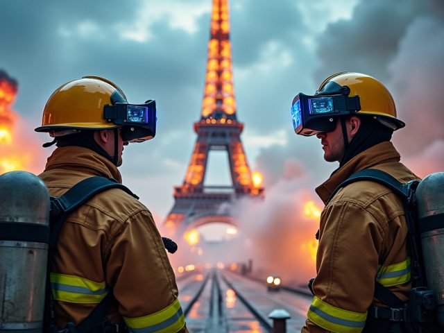 Les pompiers de Paris adoptent un casque de réalité virtuelle innovant pour transformer leur formation au combat des incendies