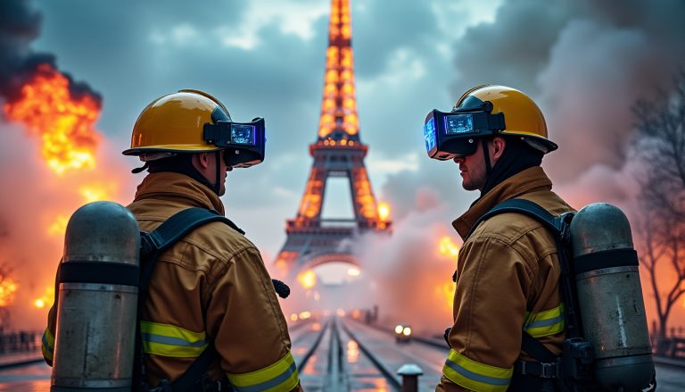 découvrez comment les pompiers de paris utilisent un casque de réalité virtuelle innovant pour révolutionner leur formation au combat des incendies et améliorer leur préparation sur le terrain.