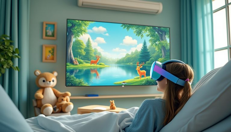 découvrez comment un dispositif de réalité virtuelle innovant apporte détente, apaisement et réconfort aux jeunes patients hospitalisés à dieppe, rendant leur séjour plus serein et agréable.