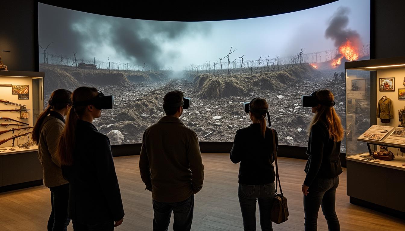 plongez au cœur de l'enfer de verdun avec le film immersif en réalité virtuelle 'champ de bataille' au musée de la grande guerre de meaux. une expérience unique pour revivre l'intensité de la première guerre mondiale.
