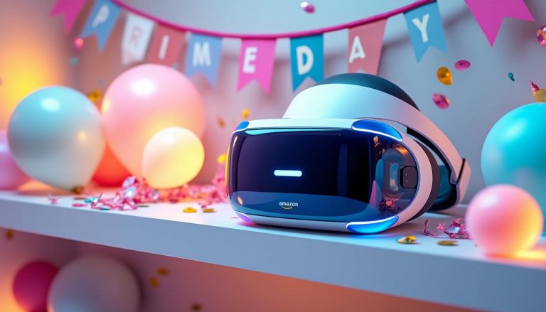 profitez des offres exclusives du prime day sur amazon et obtenez le casque vr meta quest 3s 256 go à prix réduit. saisissez cette occasion unique de vivre la réalité virtuelle à petit prix !