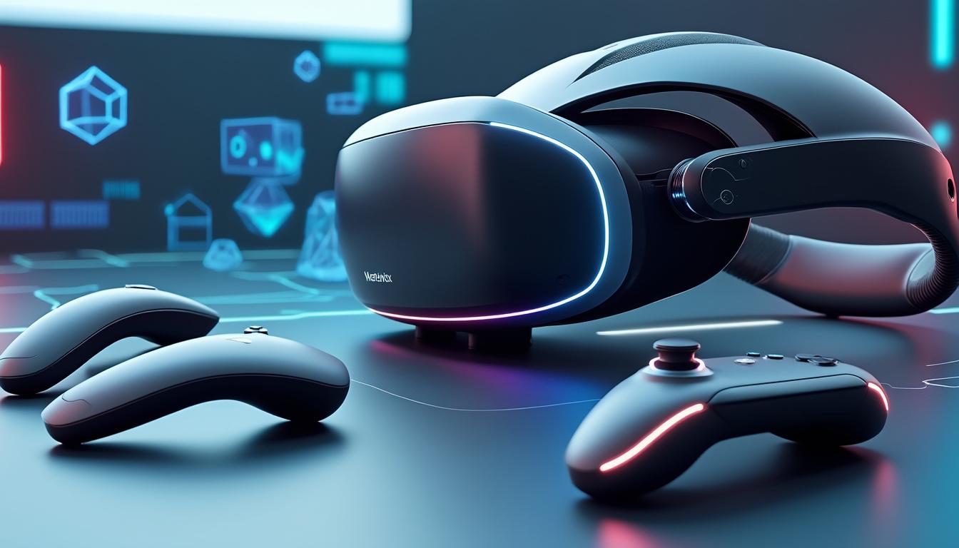 découvrez le meganex mark ii de shiftall, un nouveau casque de réalité virtuelle accompagné de manettes innovantes inspirées du valve index, offrant une expérience immersive, ergonomique et performante pour les passionnés de vr.