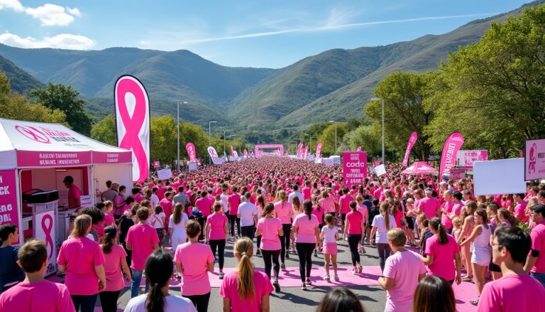 participez à octobre rose dans le puy-de-dôme ! prenez part à une course ou une marche solidaire et tentez de gagner un casque de réalité virtuelle tout en soutenant la lutte contre le cancer du sein.