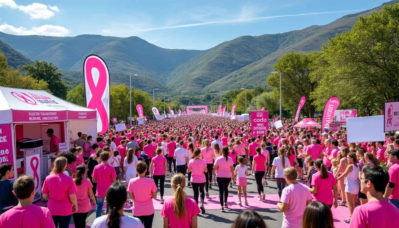 participez à octobre rose dans le puy-de-dôme ! prenez part à une course ou une marche solidaire et tentez de gagner un casque de réalité virtuelle tout en soutenant la lutte contre le cancer du sein.