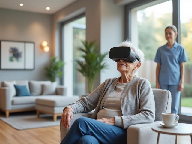 En Ille-et-Vilaine, un casque de réalité virtuelle transporte les patients Alzheimer vers des voyages inoubliables dans un Ehpad innovant