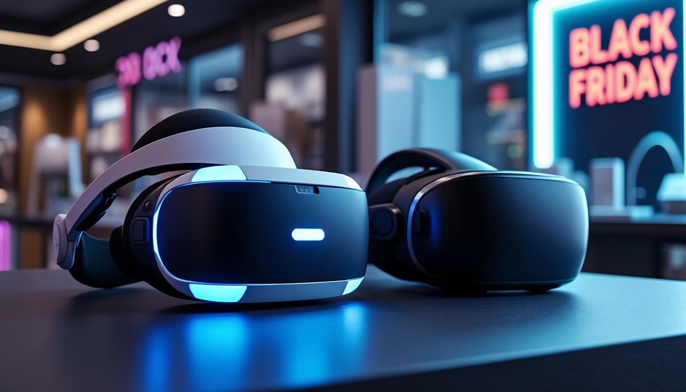 découvrez quel casque vr choisir entre le playstation vr2 et le meta quest 3s lors des offres exceptionnelles du black friday pour une immersion garantie à prix réduit.