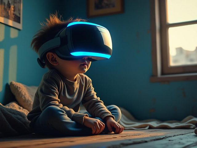 À Gaza, un casque de réalité virtuelle pour apaiser les enfants marqués par le trauma