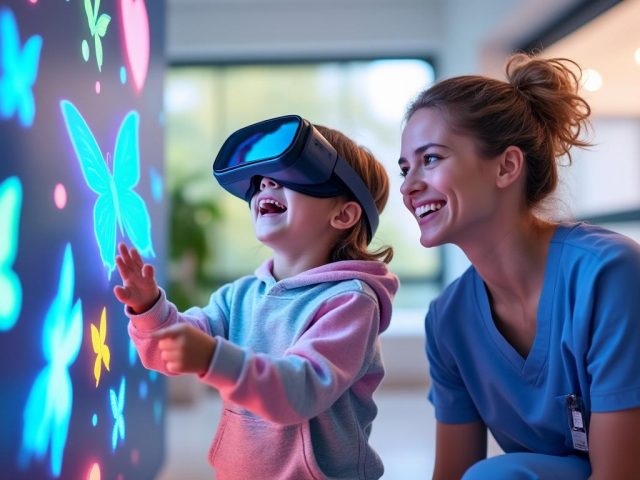À Nancy, l&rsquo;Hôpital d&rsquo;Enfants du CHRU innove : la réalité virtuelle au service des soins ludiques
