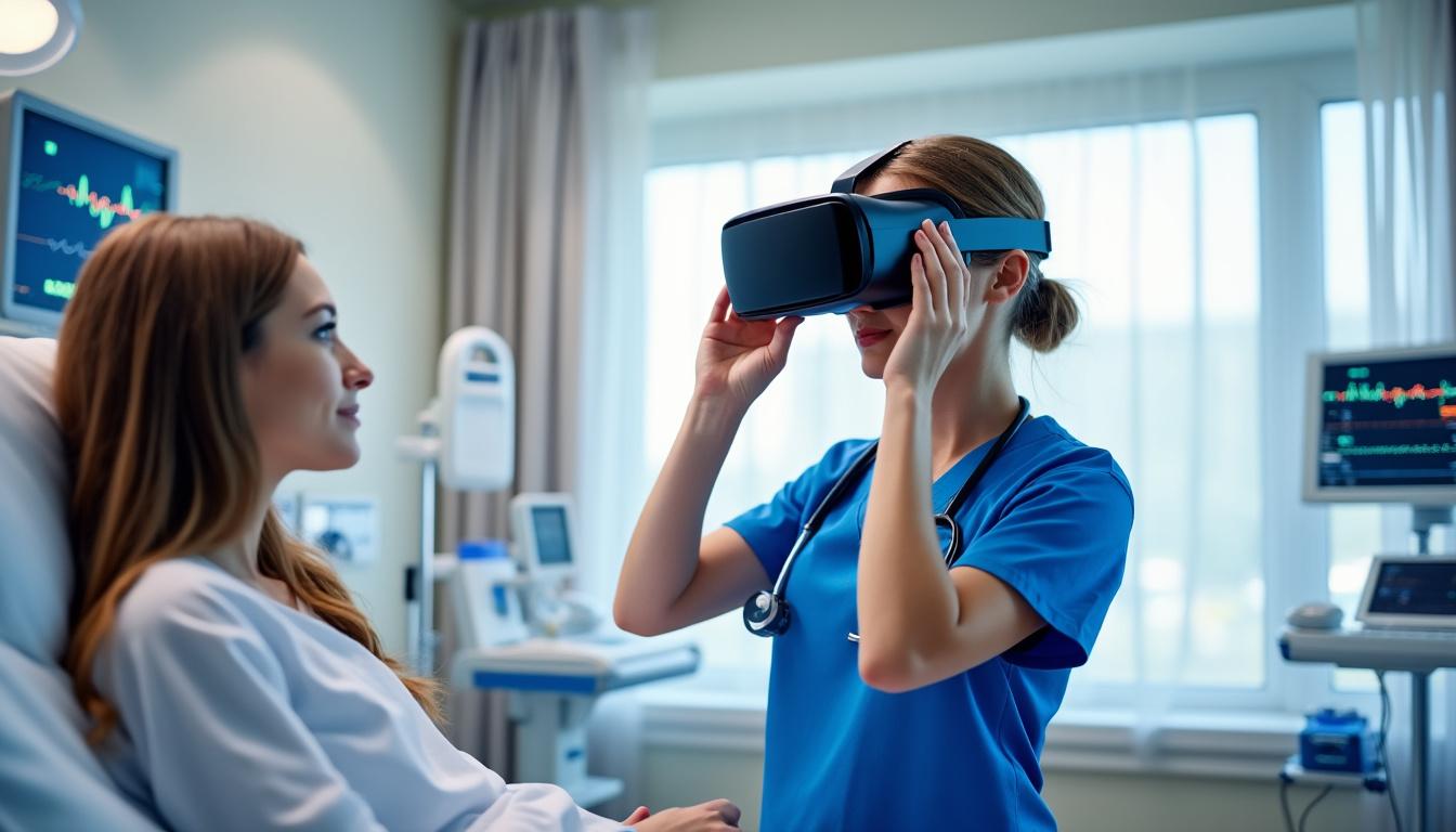 le pôle pacte du chu de besançon intègre deux casques de réalité virtuelle pour révolutionner les soins et améliorer l'expérience patient grâce à des technologies innovantes.