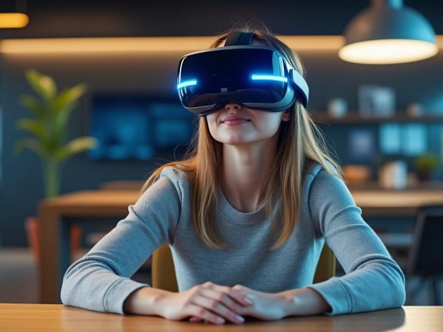 Ce casque de réalité virtuelle métamorphose tous les objets en claviers tactiles interactifs