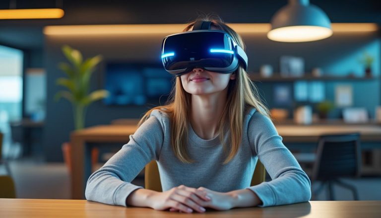 découvrez ce casque de réalité virtuelle révolutionnaire qui transforme tous les objets en claviers tactiles interactifs pour une expérience immersive unique.