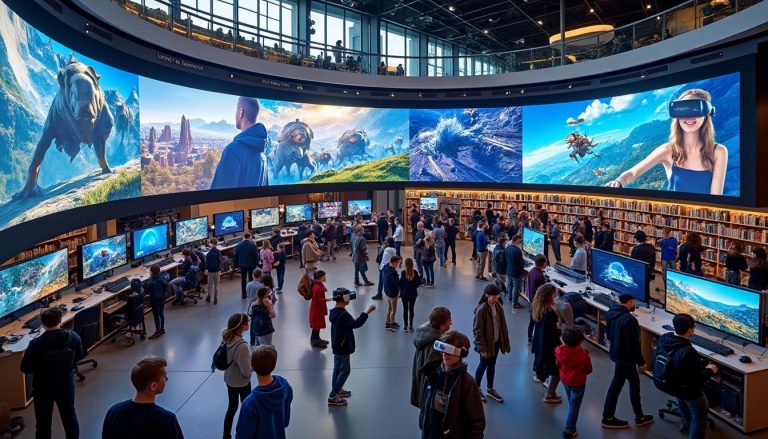 participez à l'inauguration de la médiathèque du crotoy et découvrez un espace dédié aux jeux vidéo et à la réalité virtuelle, une expérience immersive pour tous les âges.