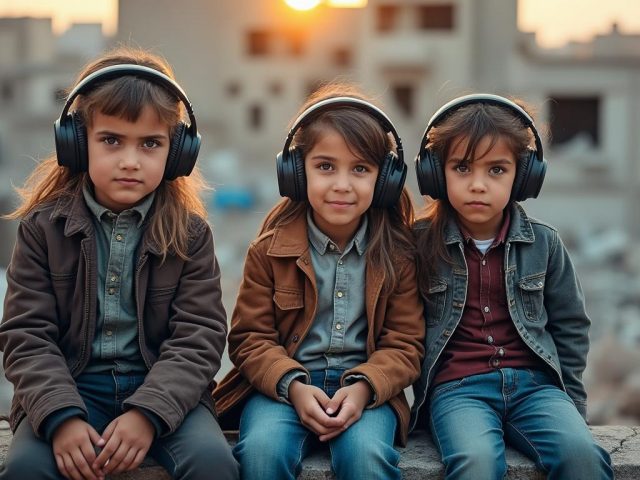 « Je vois des oiseaux » : Comment un simple casque transporte les enfants traumatisés de Gaza loin de leur quotidien difficile