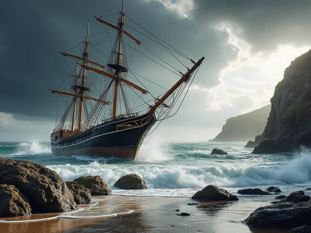 Plongez au cœur de l’histoire : vivez l’échouement d’un trois-mâts en baie de Morlaix grâce à la réalité virtuelle