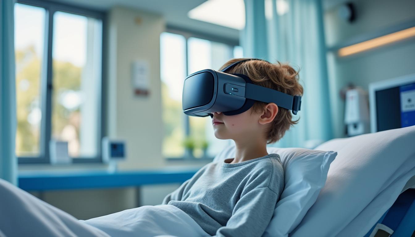 un casque de réalité virtuelle d'une valeur de 5 014 € offert aux enfants atteints de cancer à l'hôpital arnaud-de-villeneuve de montpellier pour égayer leur quotidien et améliorer leur bien-être.