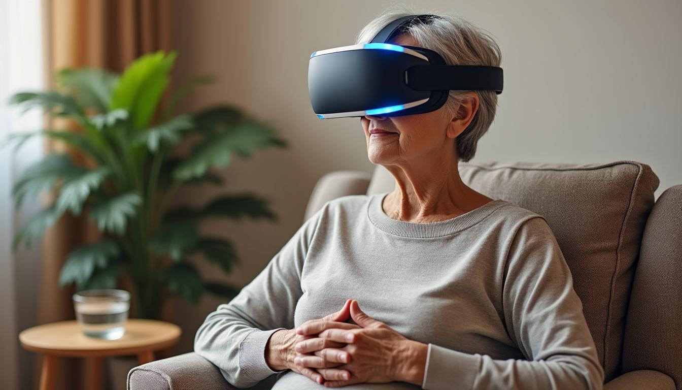 découvrez comment les casques de réalité virtuelle améliorent la qualité de vie des personnes âgées grâce à une méta-analyse détaillée des bénéfices apportés.