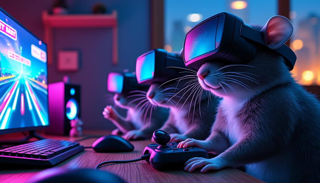 découvrez comment des rats explorent l'univers de doom en réalité virtuelle, une expérience immersive unique mêlant science et technologie.