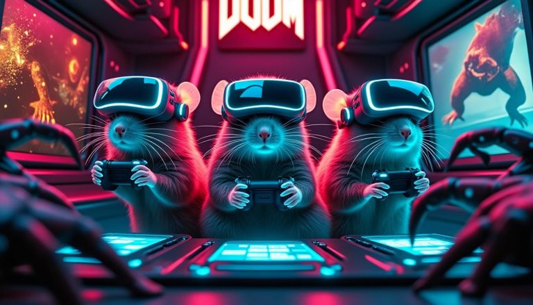 découvrez comment des rats explorent l'univers intense de doom grâce à la réalité virtuelle, offrant une perspective innovante sur ce jeu culte.