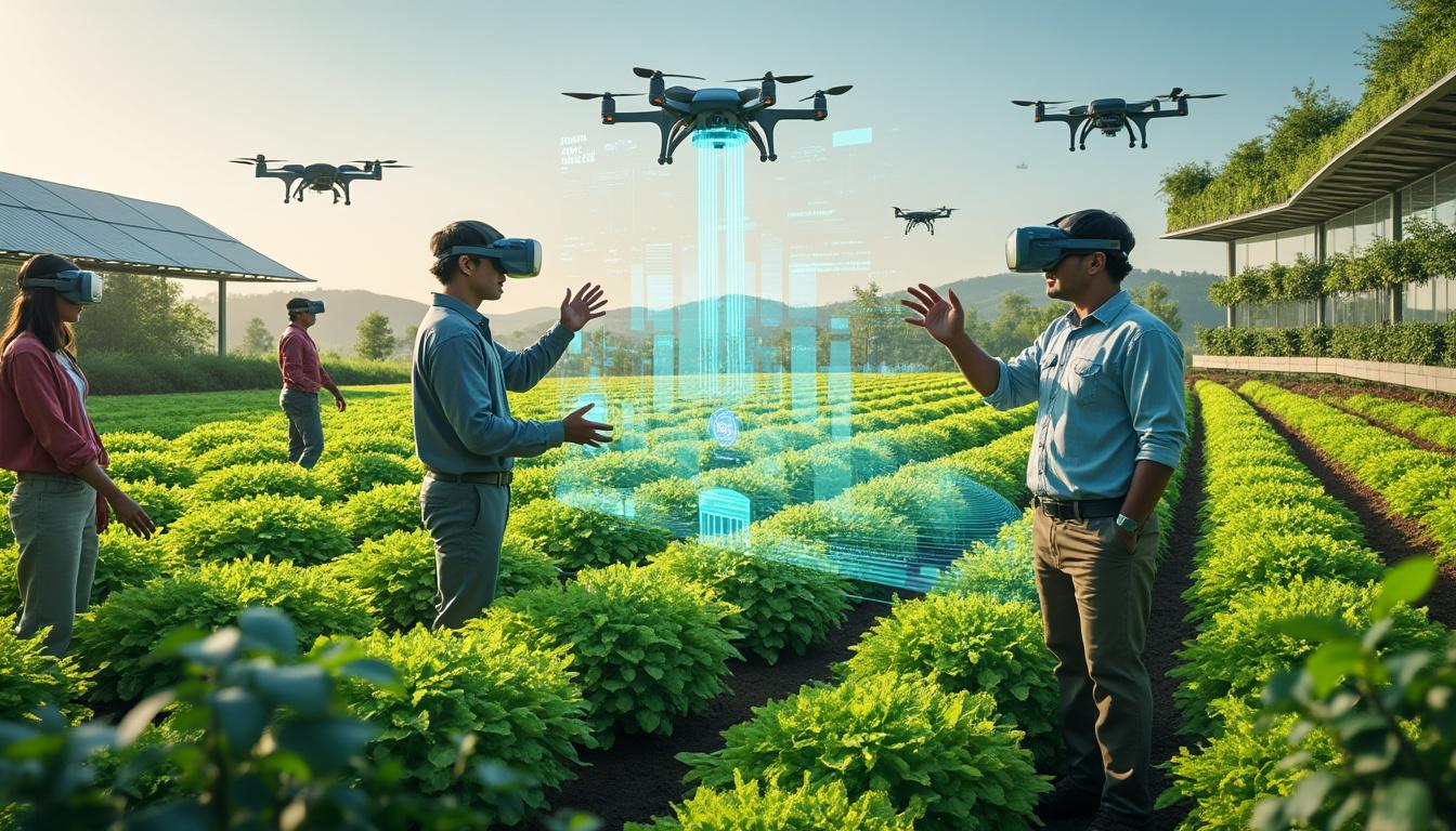 découvrez comment la réalité virtuelle transforme l'agriculture en créant la ferme du futur : une expérience immersive révolutionnaire pour une production durable et innovante.
