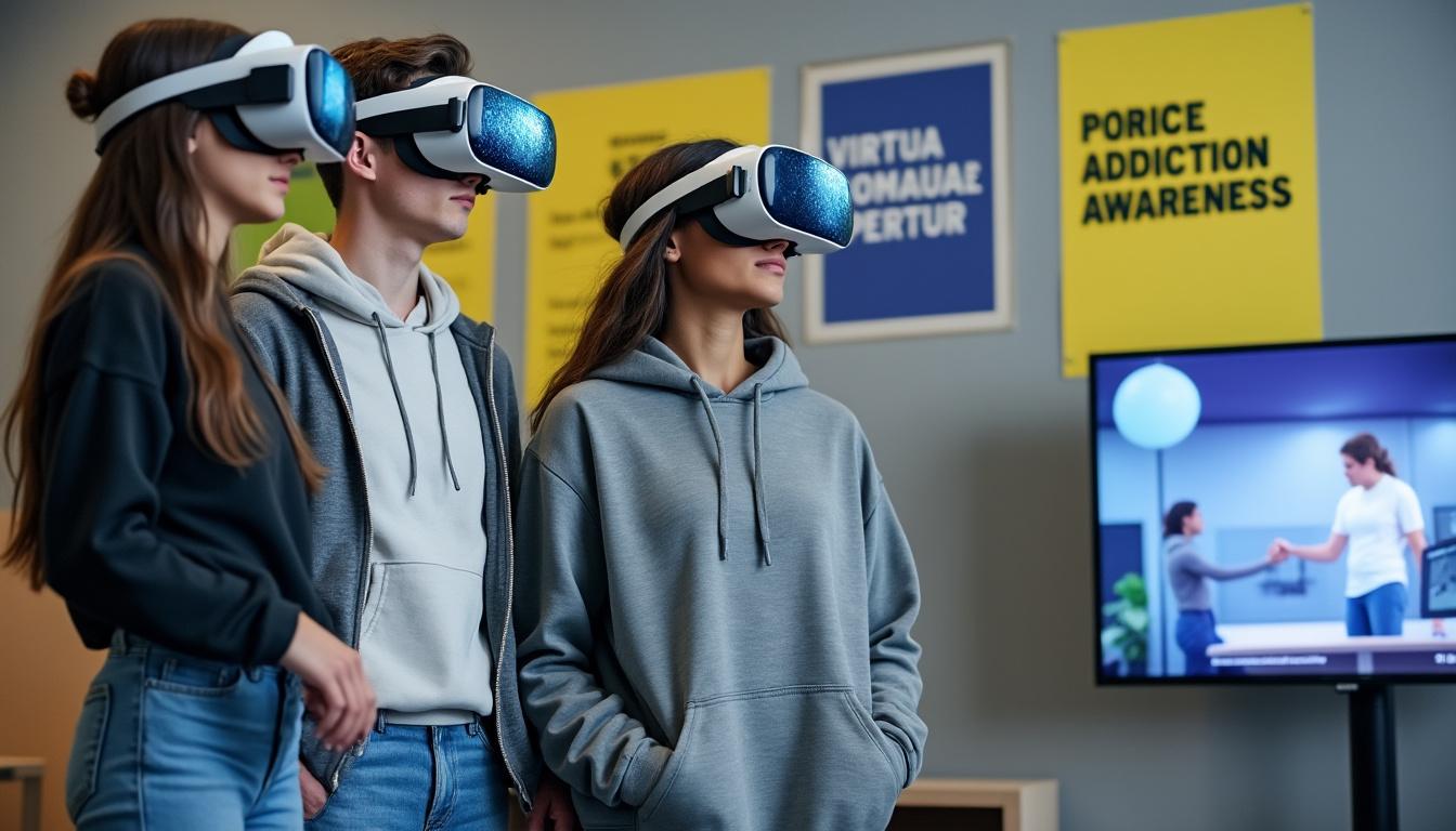découvrez comment un casque de réalité virtuelle offre une immersion totale pour sensibiliser efficacement les jeunes mayennais aux dangers des addictions.