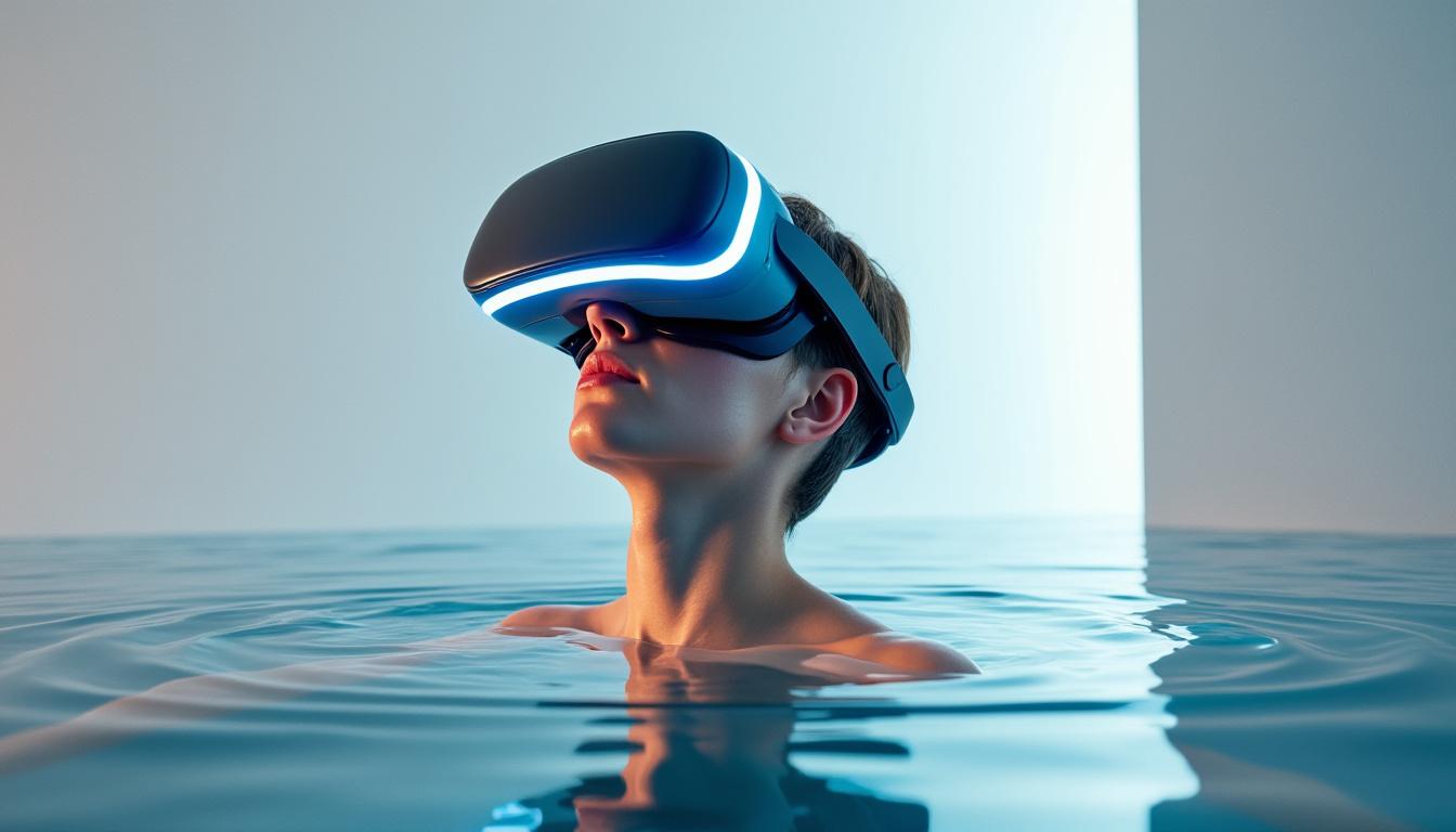 découvrez comment un casque immersif permet de ressentir la montée des eaux, plaçant notre corps au cœur de la prise de décision face aux enjeux environnementaux.