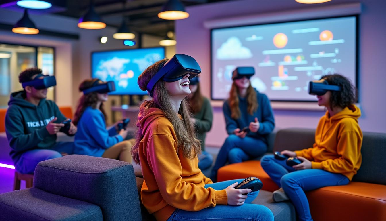 à vezins, plusieurs jeunes de la commune ont plongé dans l'univers fascinant de la réalité virtuelle. découvrez leurs expériences et aventures technologiques uniques.
