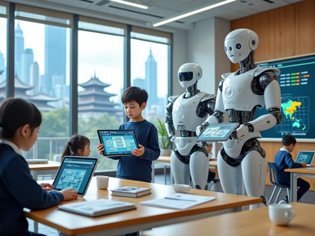 Chine : l&rsquo;école innovante où les robots humanoïdes maîtrisent les tâches du quotidien