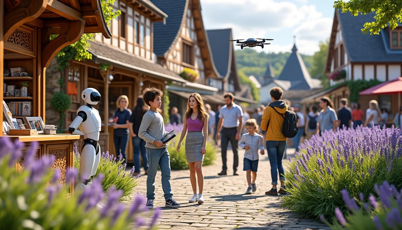 plongez dans l'innovation à la foire des rameaux à domfront-en-poiraie, orne, avec des expériences immersives de réalité virtuelle et d'intelligence artificielle pour tous les visiteurs.