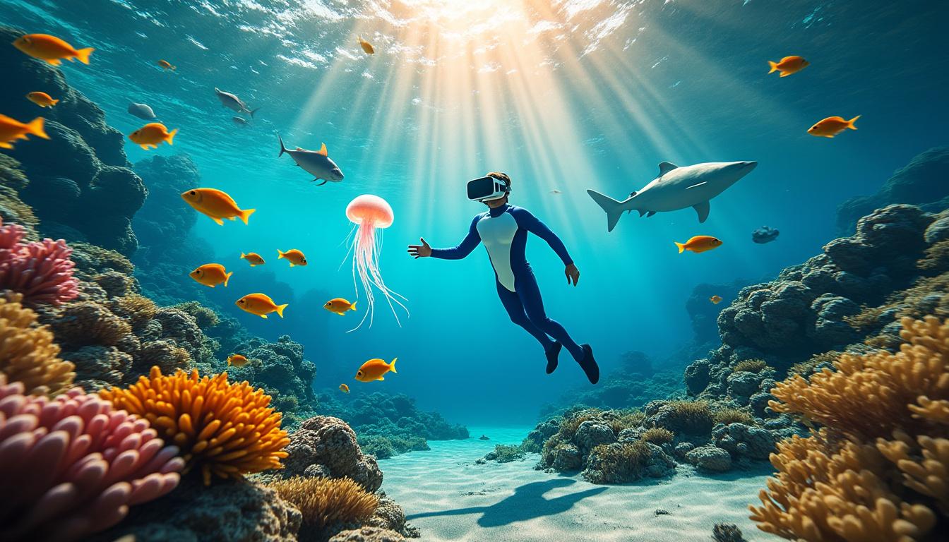 découvrez votre destination de rêve et plongez dans les merveilles marines grâce à une expérience immersive en réalité virtuelle.