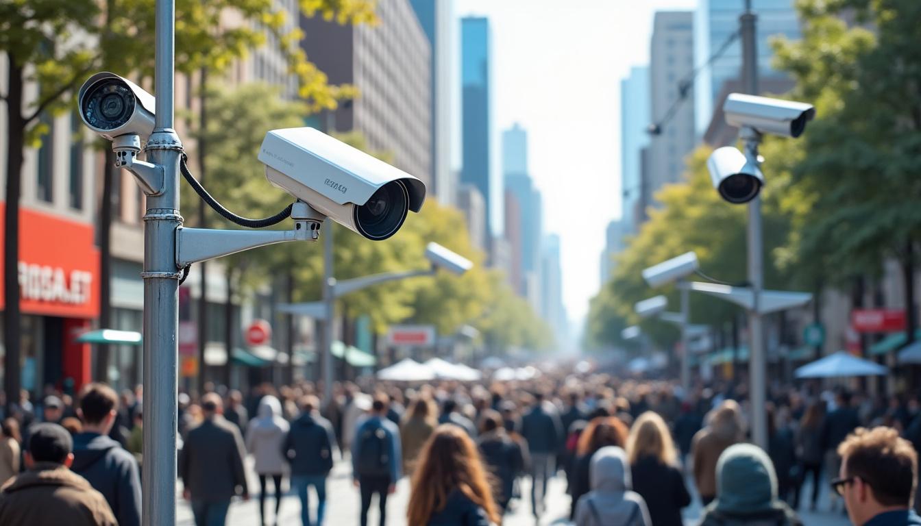 un professeur crée un logiciel innovant capable d'identifier les personnes qui filment autour, avec un ciblage spécifique incluant mark zuckerberg.