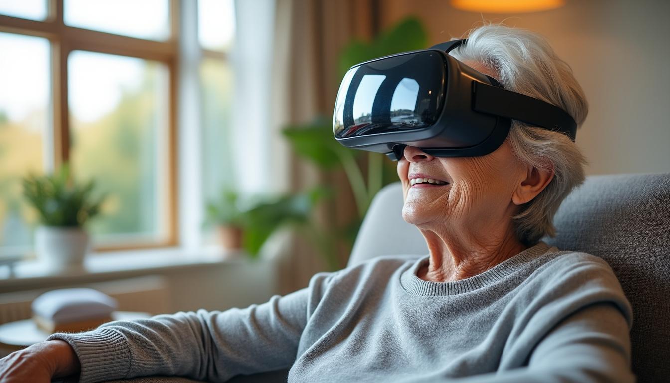 à ifs, une animation en réalité virtuelle offre aux résidentes un voyage immersif exceptionnel autour du globe, alliant découverte et divertissement.