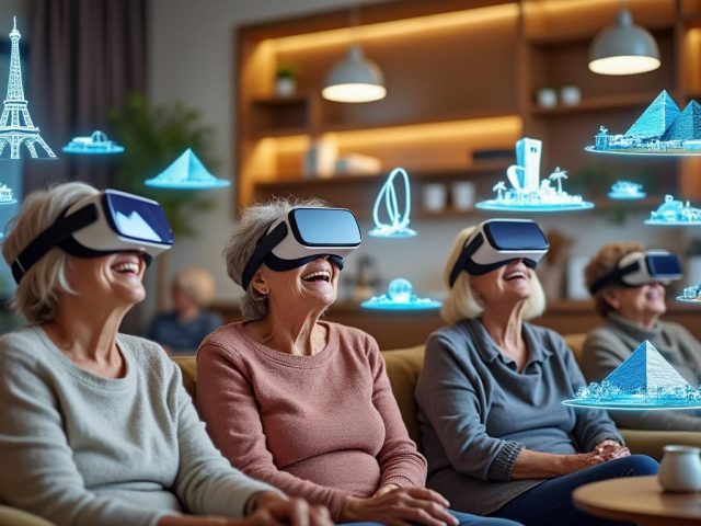 À Ifs, une animation en réalité virtuelle emmène les résidentes dans un tour du monde exceptionnel