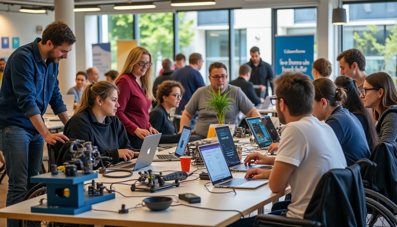 découvrez comment un hackathon à cabestany réunit talents et innovations pour créer des solutions visant à améliorer le quotidien des personnes en situation de handicap.