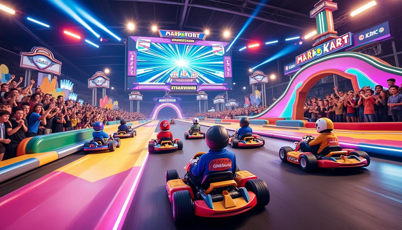 à couffé, 70 adolescents du pays d’ancenis s'affrontent dans un tournoi intense de mario kart, alliant compétition et passion pour ce jeu vidéo emblématique.