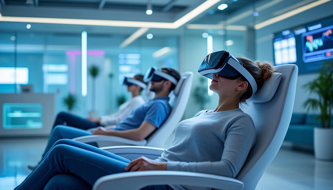 la clinique sainte-isabelle d’abbeville innove en utilisant des casques de réalité virtuelle pour améliorer le bien-être et l’accompagnement des patients atteints de cancer.