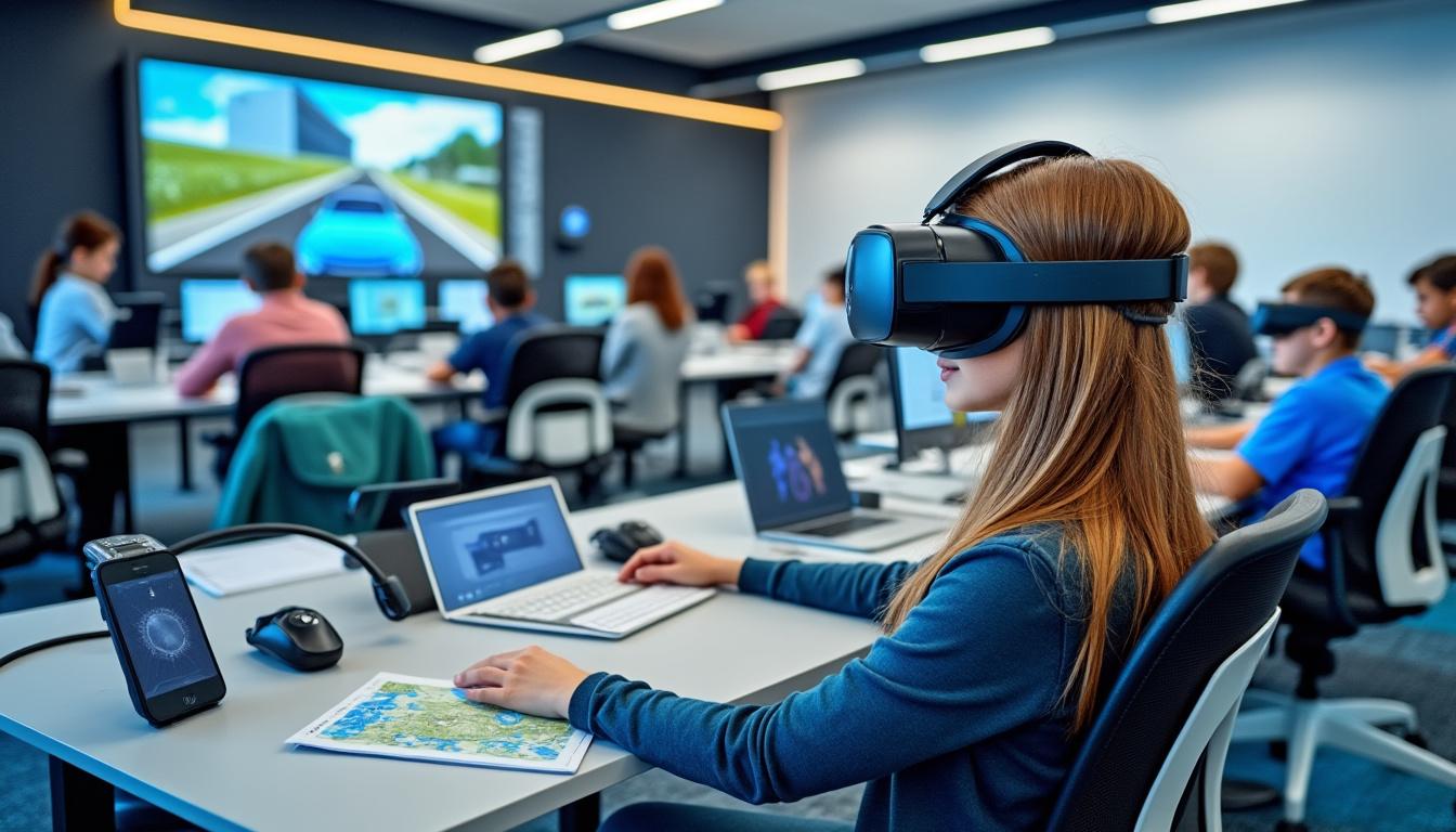découvrez comment le lycée henri-queuille de neuvic révolutionne l'apprentissage avec un simulateur de conduite innovant et un casque de réalité virtuelle pour former les conducteurs de demain.