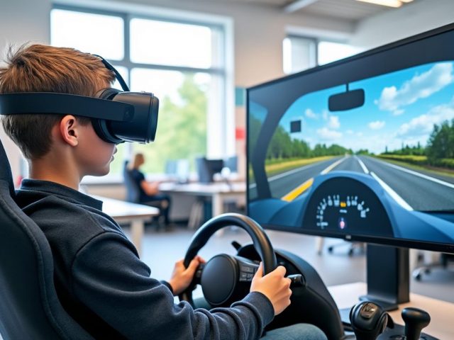 Le lycée Henri-Queuille de Neuvic innove avec un simulateur de conduite et un casque de réalité virtuelle