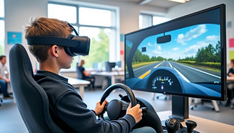 découvrez comment le lycée henri-queuille de neuvic révolutionne l'apprentissage avec un simulateur de conduite et un casque de réalité virtuelle pour une expérience immersive et pédagogique unique.