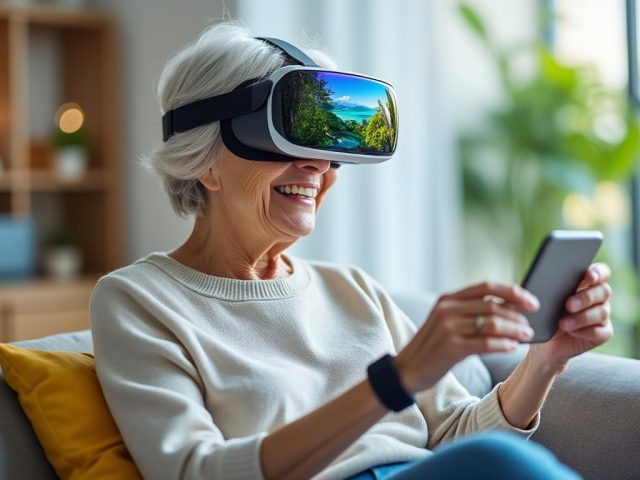 Comment la réalité virtuelle et les capteurs révolutionnent le bien-être des seniors